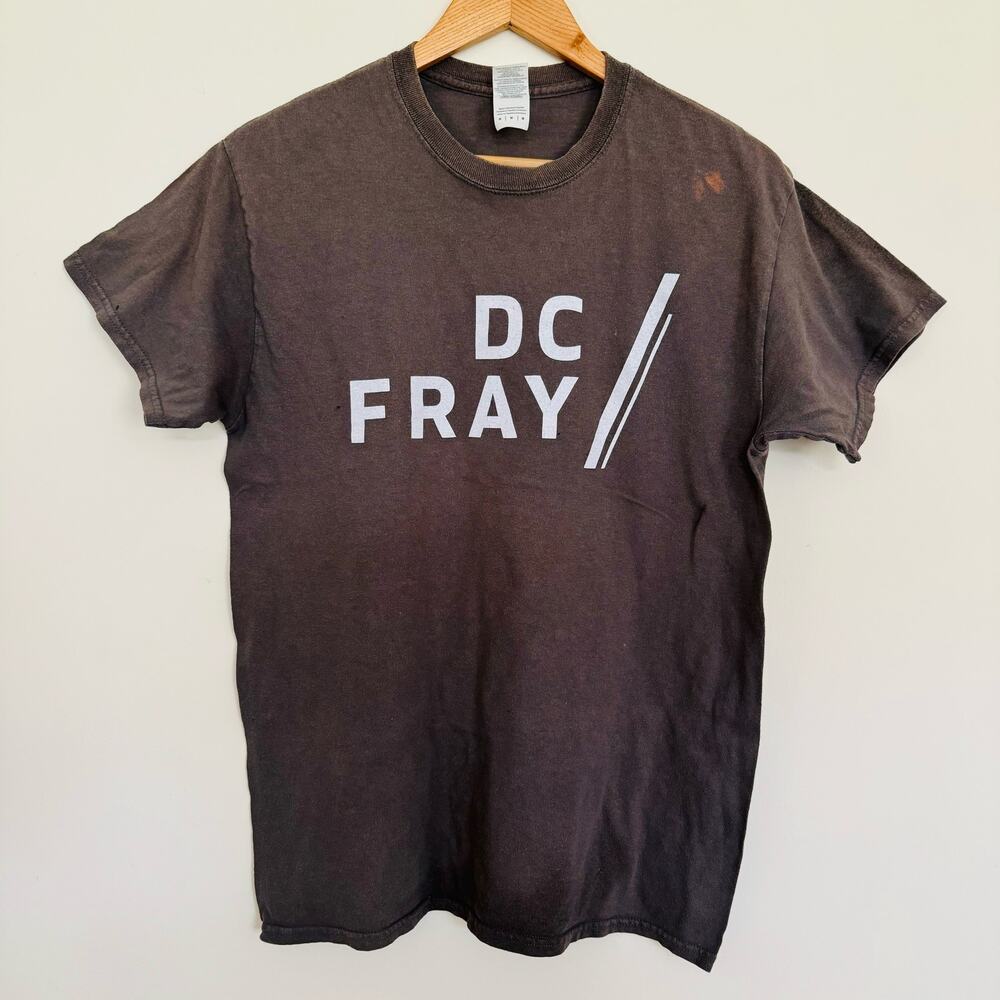 Gildan Ultra Cotton Bud Light Washington DC Fray Gray Taupe Tee Shirt Sz Medium